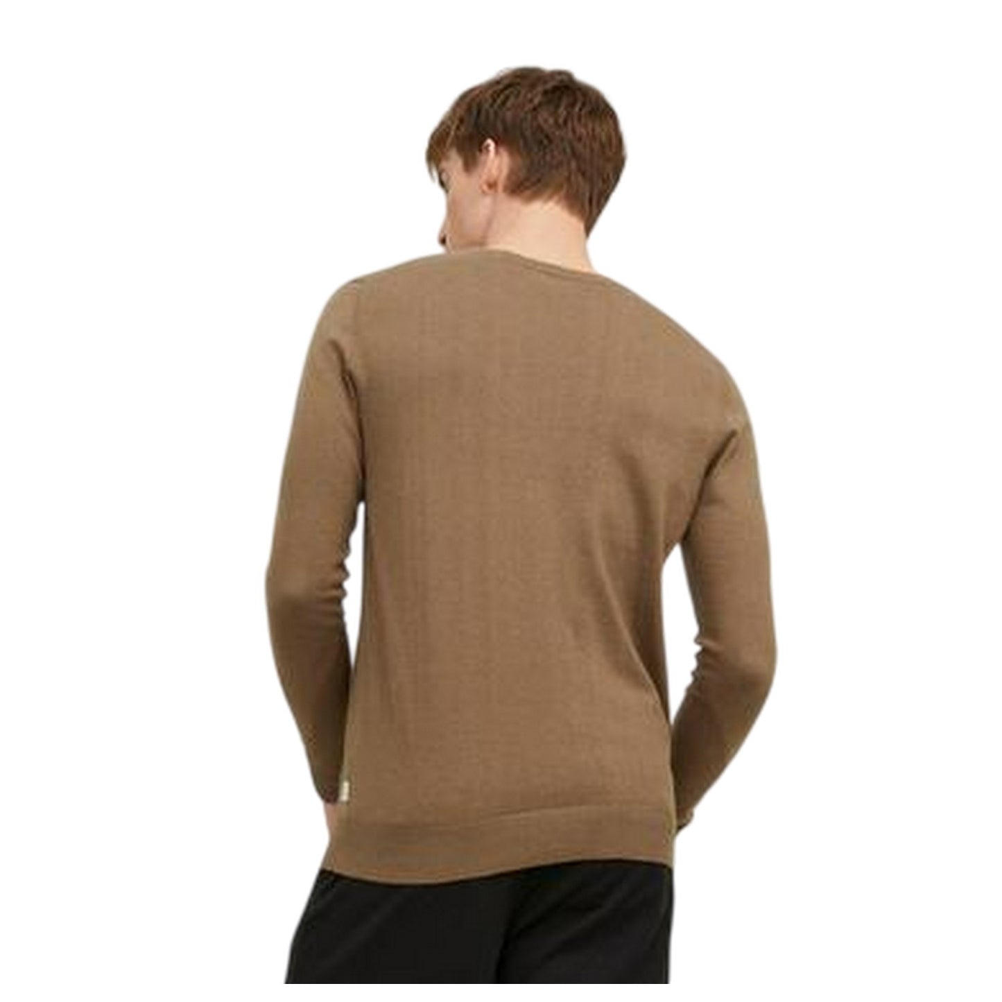 Otter - Back - Jack And Jones Mens Essential Crew Neck Regular Jumper
