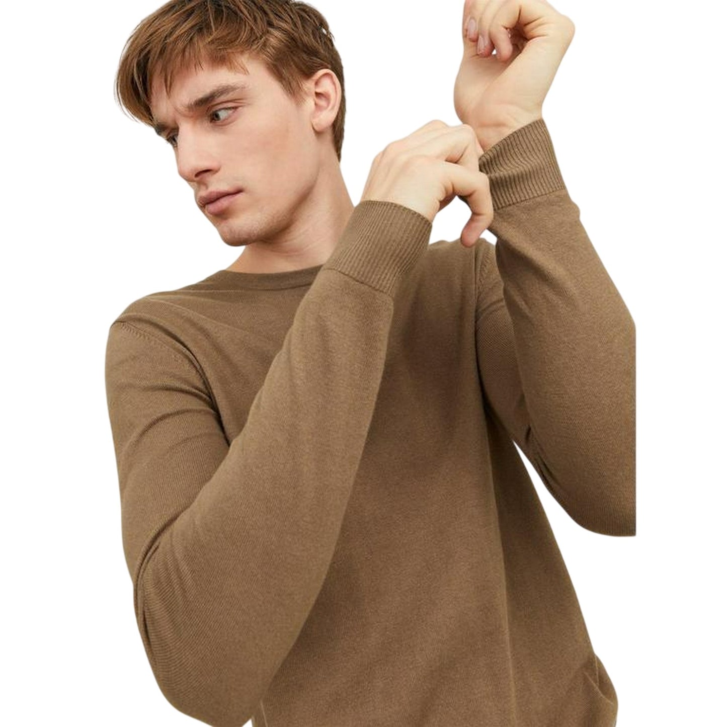 Otter - Side - Jack And Jones Mens Essential Crew Neck Regular Jumper