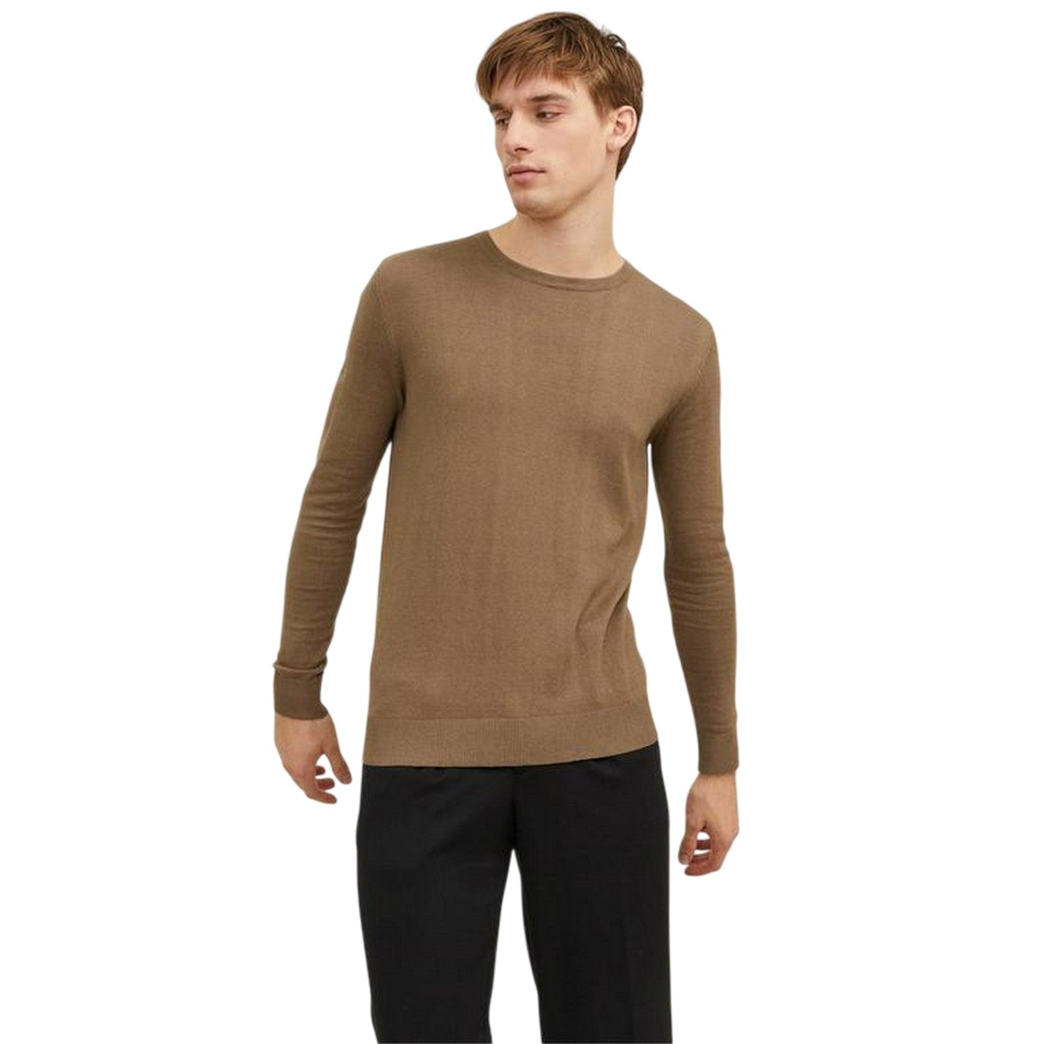 Otter - Pack Shot - Jack And Jones Mens Essential Crew Neck Regular Jumper