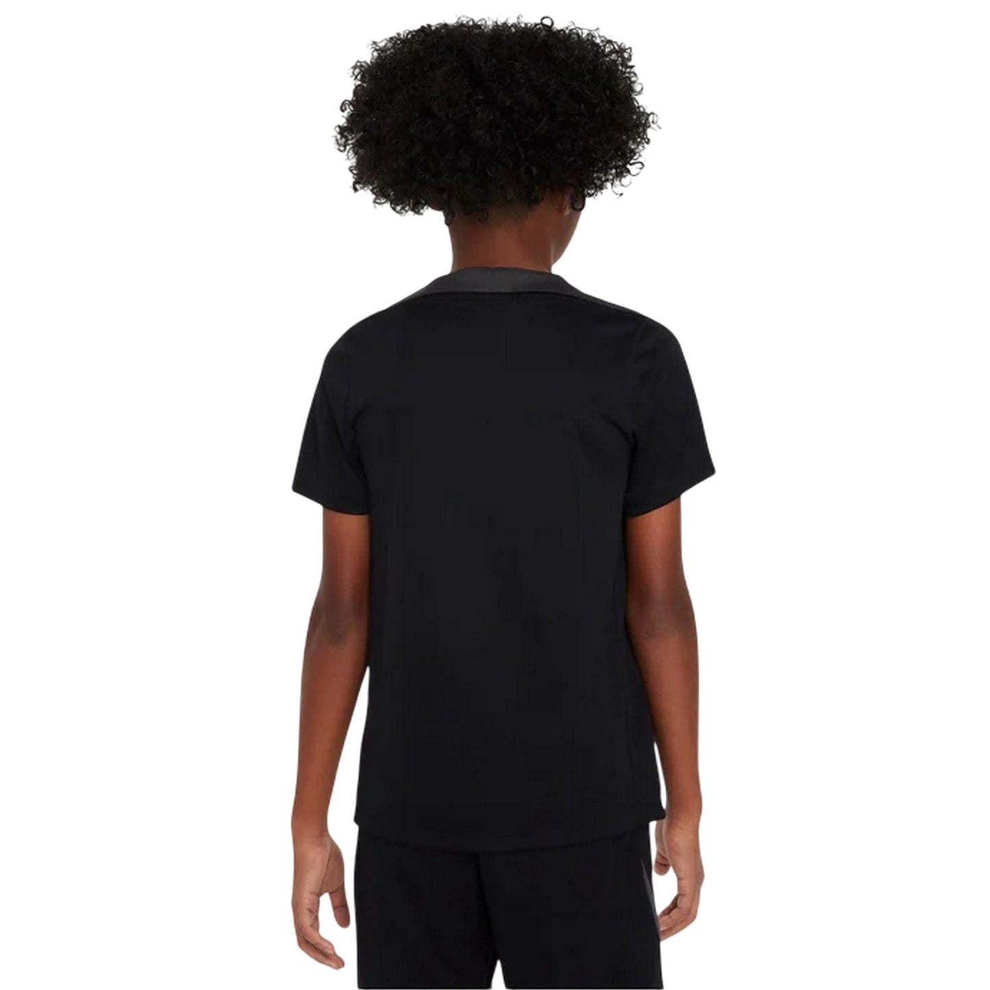Black-White - Back - Nike Childrens-Kids Strike Dri-FIT Football T-Shirt
