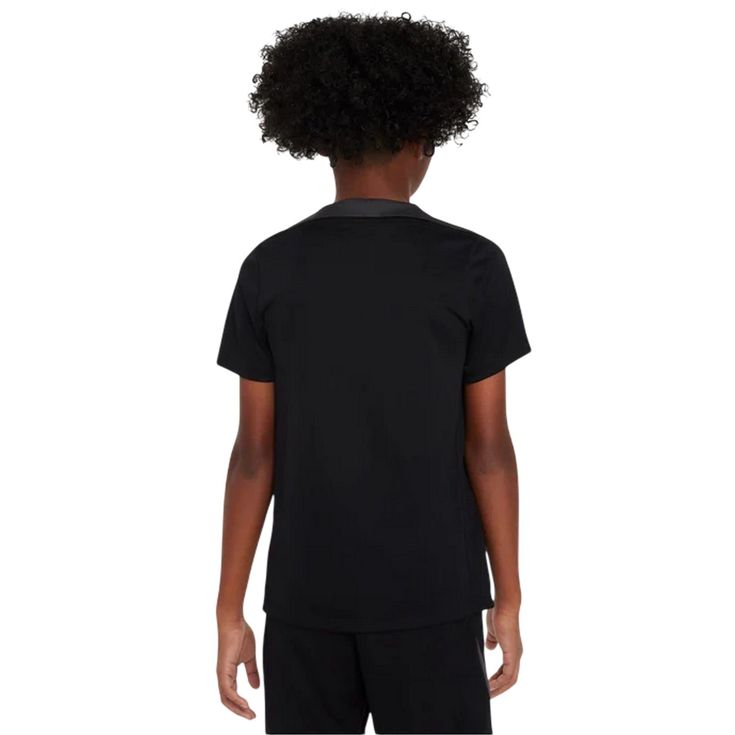 Black-White - Back - Nike Childrens-Kids Strike Dri-FIT Football T-Shirt