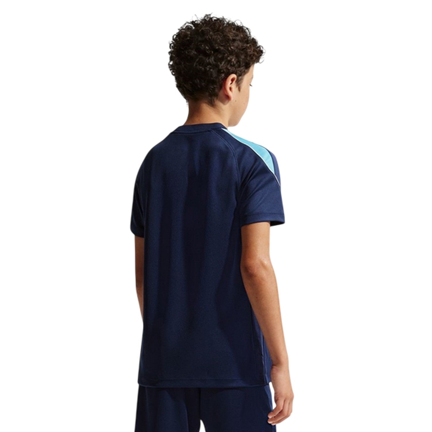 Midnight Navy - Back - Nike Childrens-Kids Strike Dri-FIT Football T-Shirt