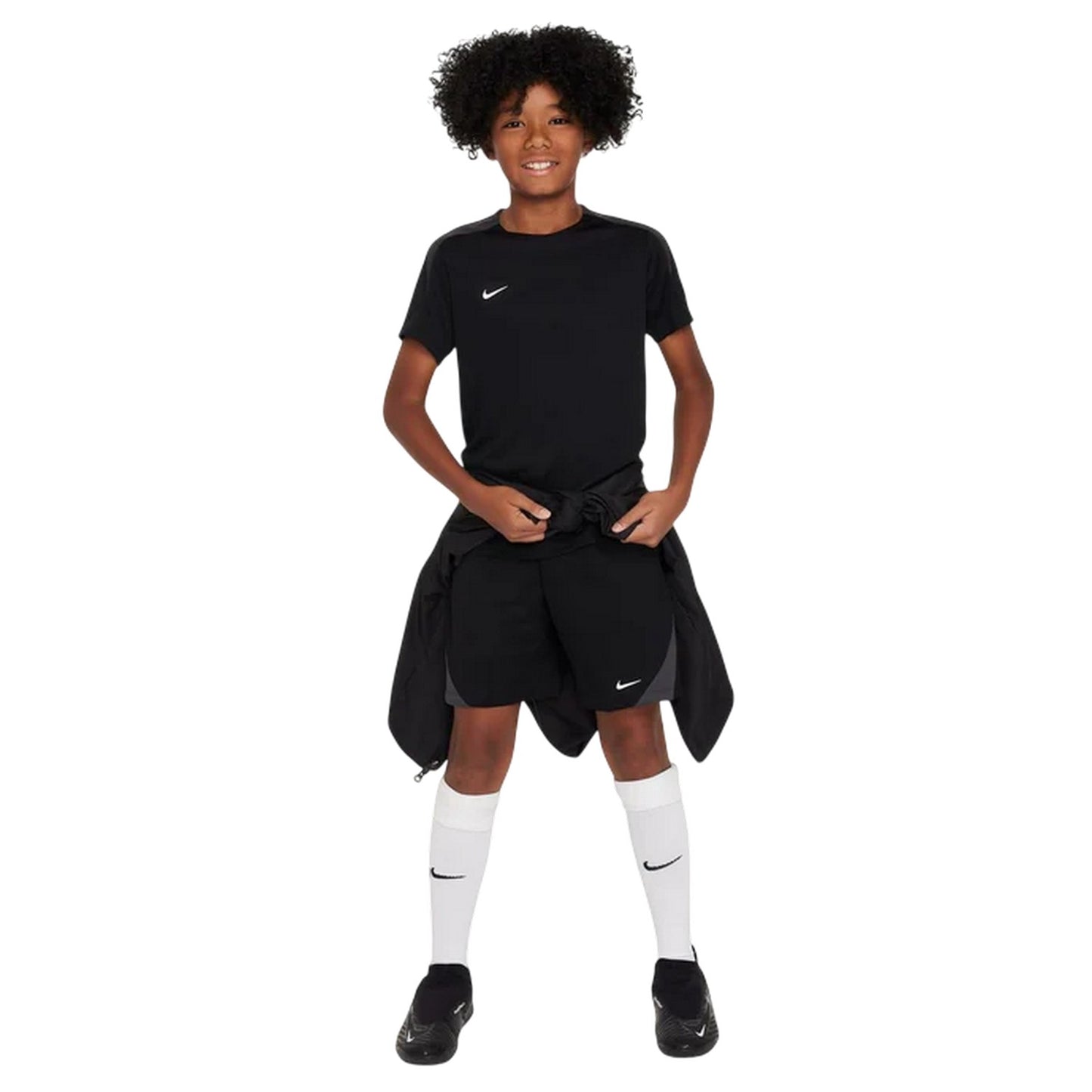 Black-White - Lifestyle - Nike Childrens-Kids Strike Dri-FIT Football T-Shirt