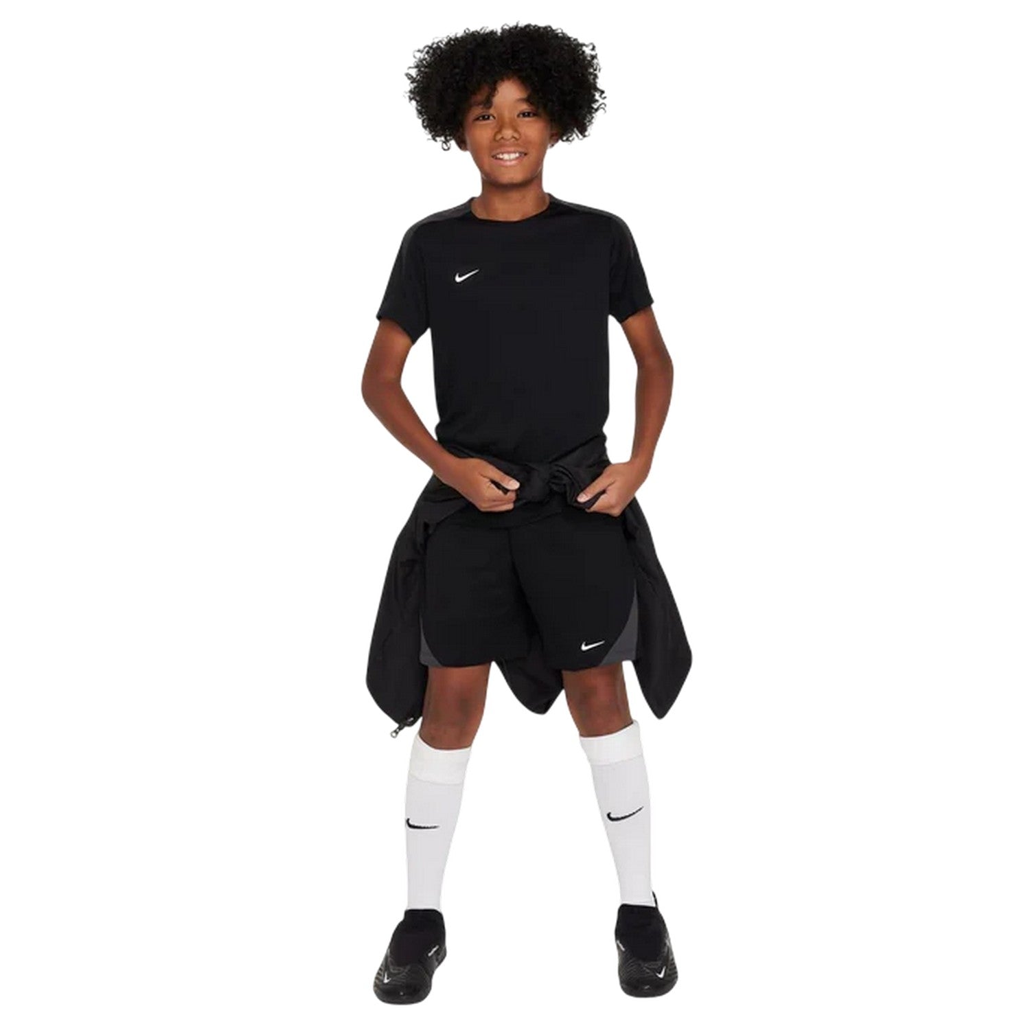 Black-White - Lifestyle - Nike Childrens-Kids Strike Dri-FIT Football T-Shirt
