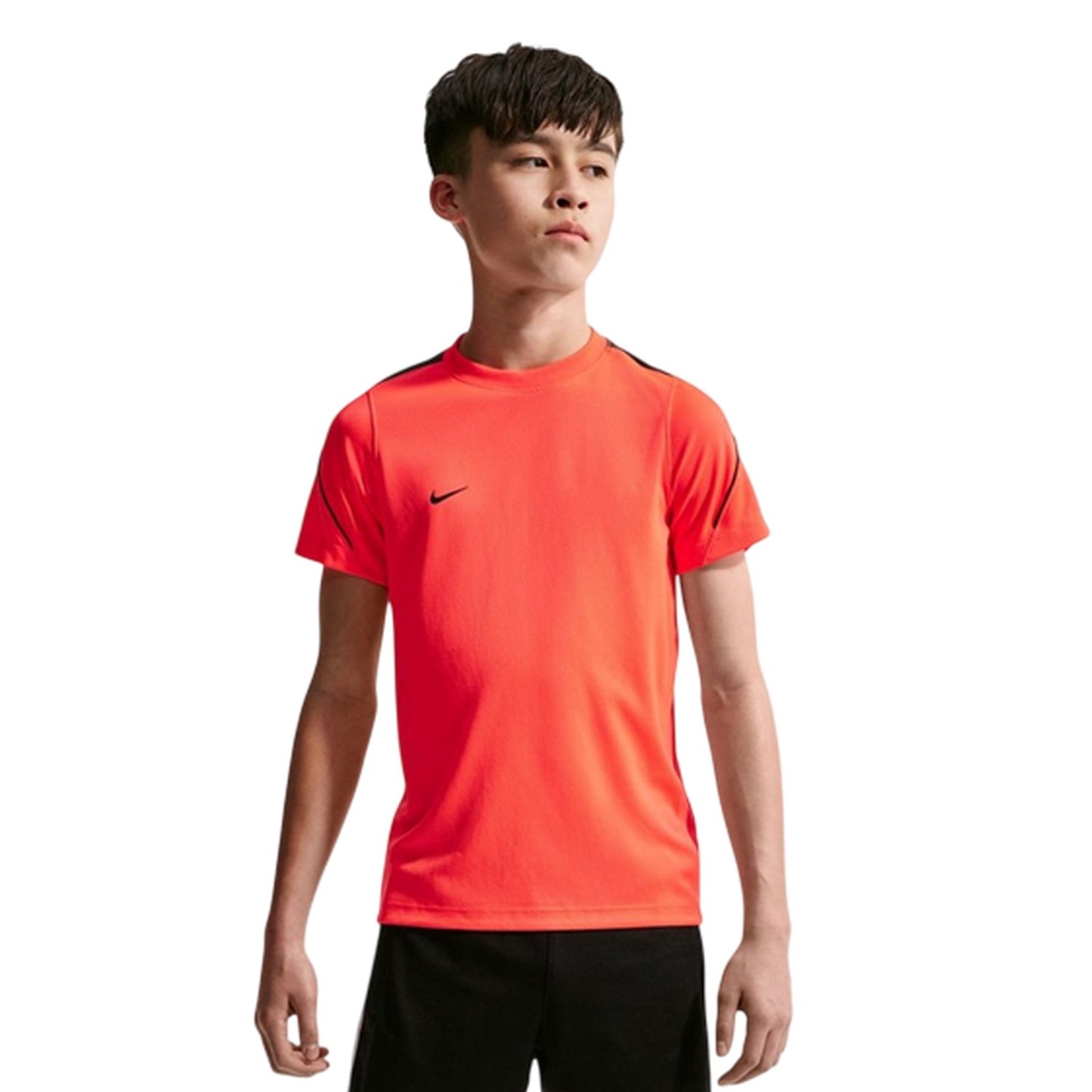 Lava - Front - Nike Childrens-Kids Strike Dri-FIT Football T-Shirt