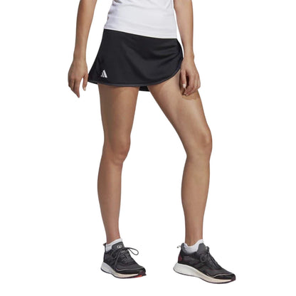 Black - Pack Shot - Adidas Womens-Ladies Club Tennis Skirt