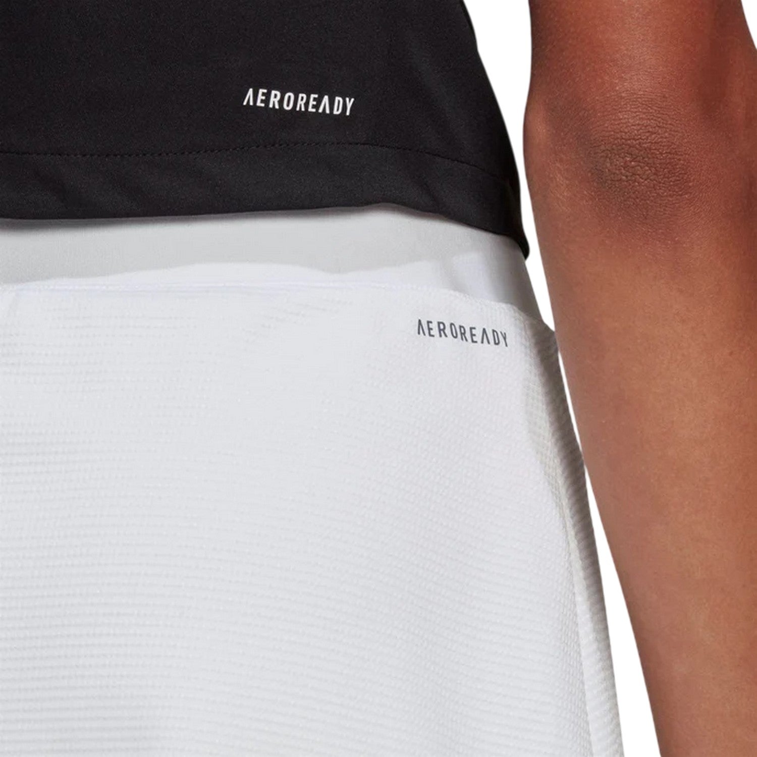 White - Side - Adidas Womens-Ladies Club Tennis Skirt