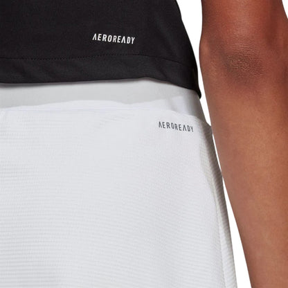 White - Side - Adidas Womens-Ladies Club Tennis Skirt