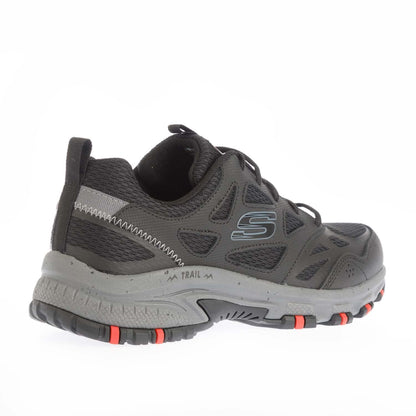 Black - Back - Skechers Mens Hillcrest - Vast Adventure Trail Leather Trainers