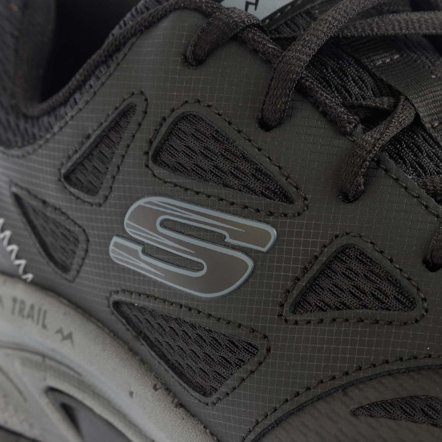 Black - Pack Shot - Skechers Mens Hillcrest - Vast Adventure Trail Leather Trainers