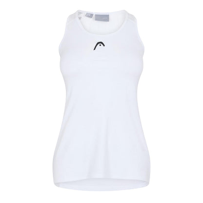 White - Front - Head Womens-Ladies Spirit Scoop Neck Tank Top