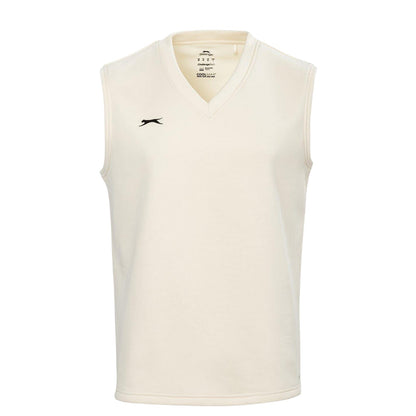 Cream - Front - Slazenger Mens Cricket Sweater Vest