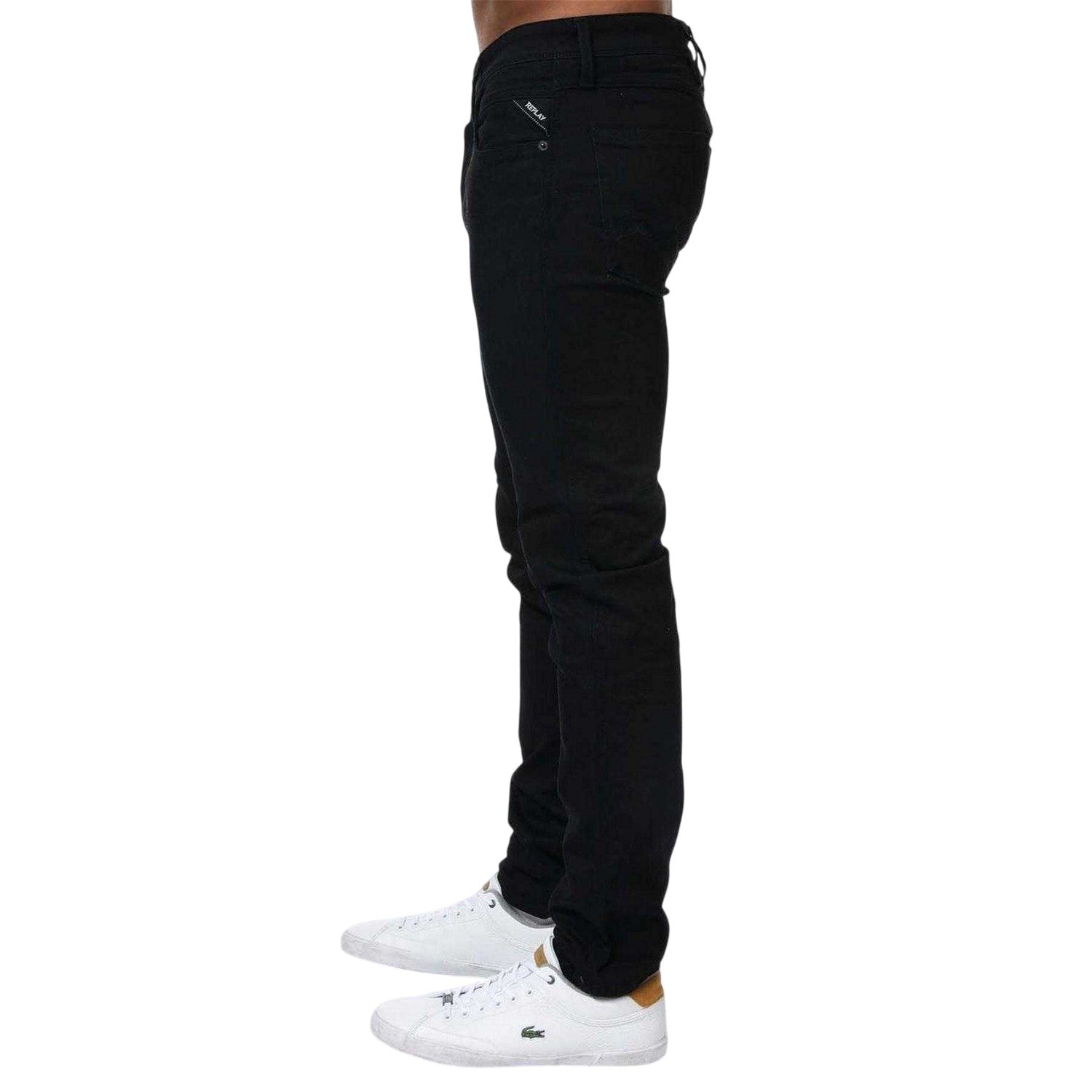 Black - Lifestyle - Replay Mens Anbass Slim Jeans