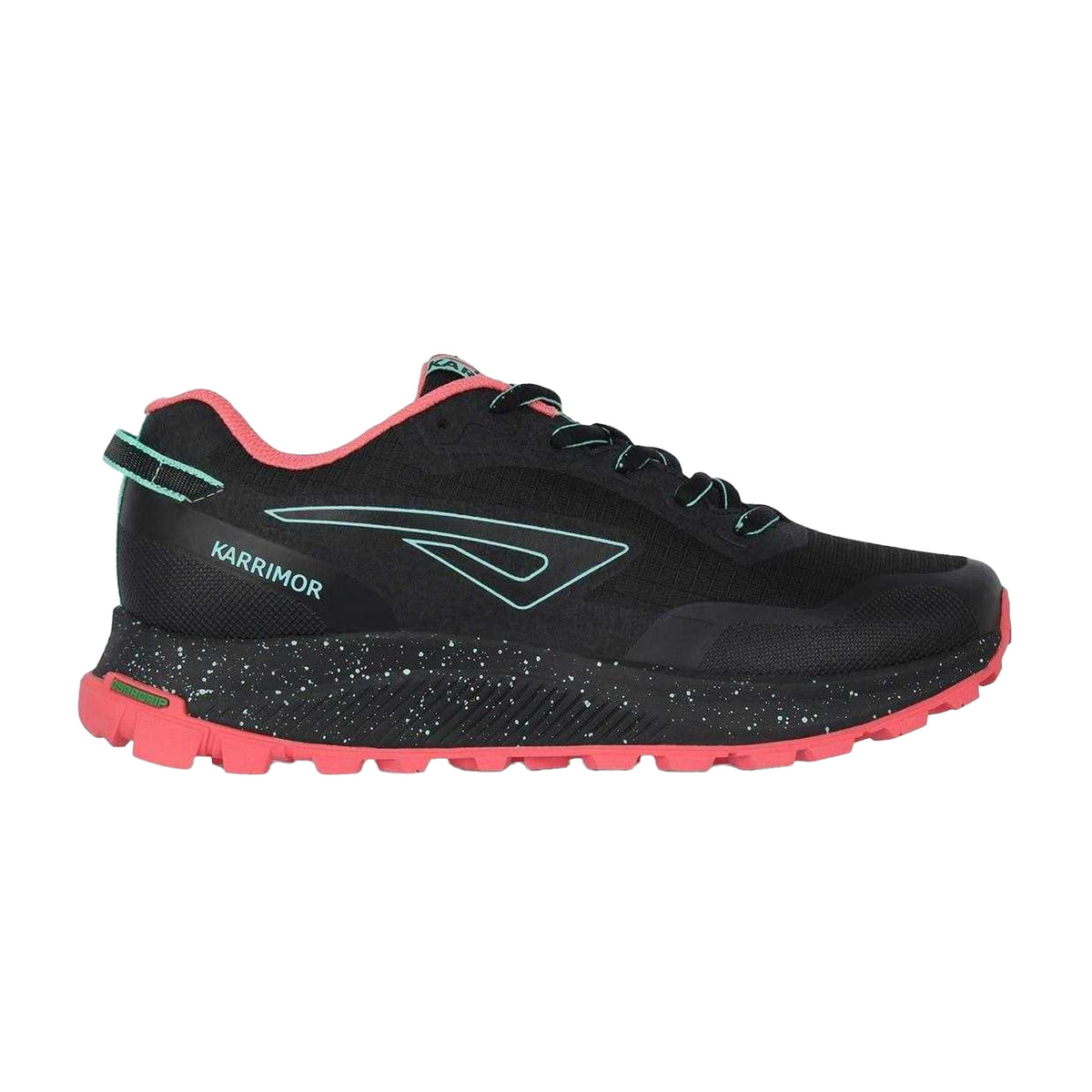 Black-Pink - Front - Karrimor Womens-Ladies Tempo Trail Running Trainers