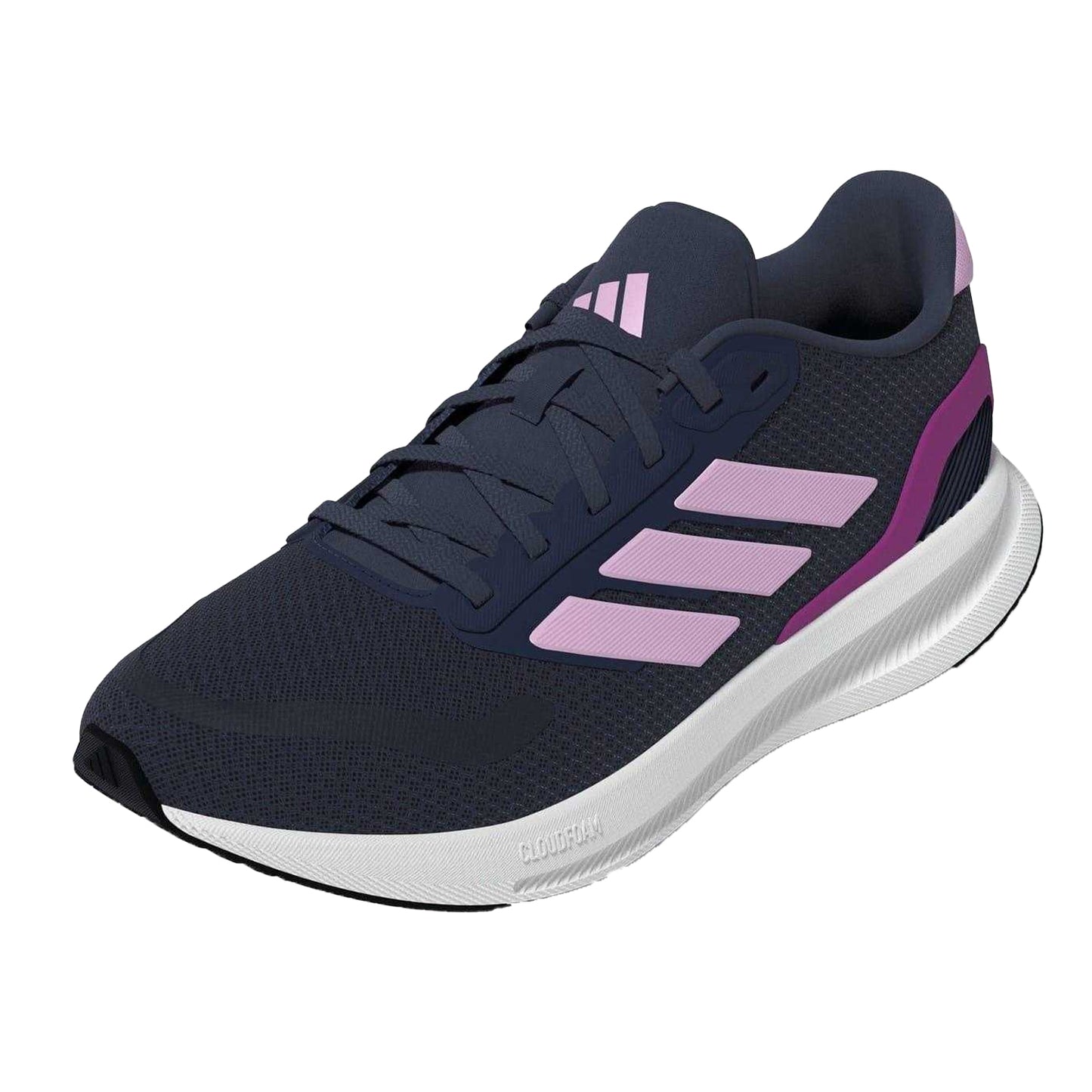 Dark Navy-White-Dark Lilac - Lifestyle - Adidas Womens-Ladies Runfalcon 5 Shoes