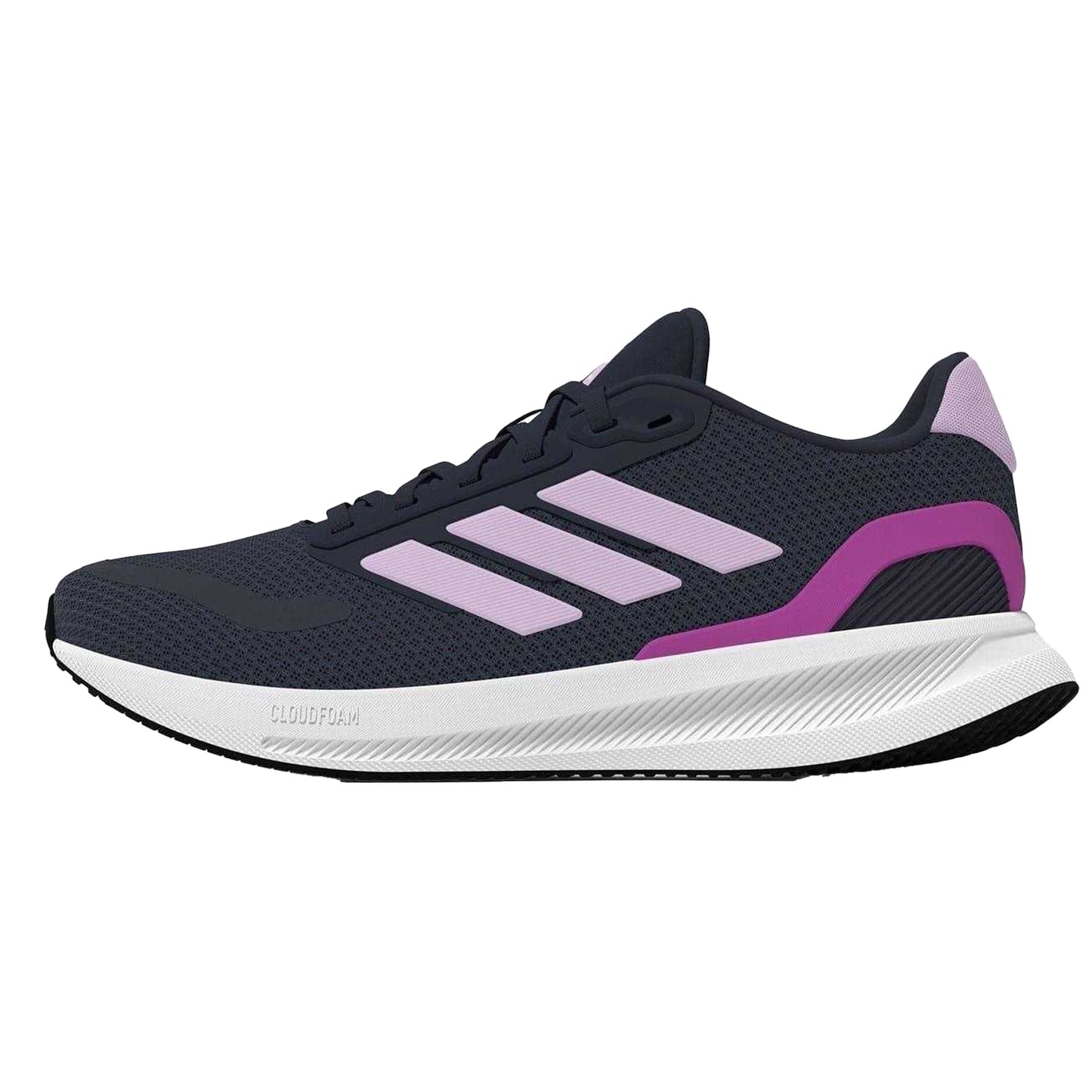 Navy-Pink-Gum - Back - Adidas Womens-Ladies Runfalcon 5 Shoes