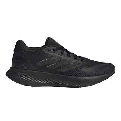 Triple Black - Front - Adidas Womens-Ladies Runfalcon 5 Shoes