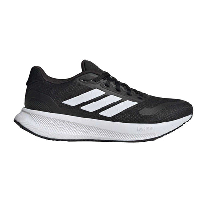 Black-White - Front - Adidas Womens-Ladies Runfalcon 5 Shoes