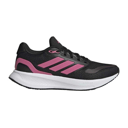 Black-Pink - Front - Adidas Womens-Ladies Runfalcon 5 Shoes