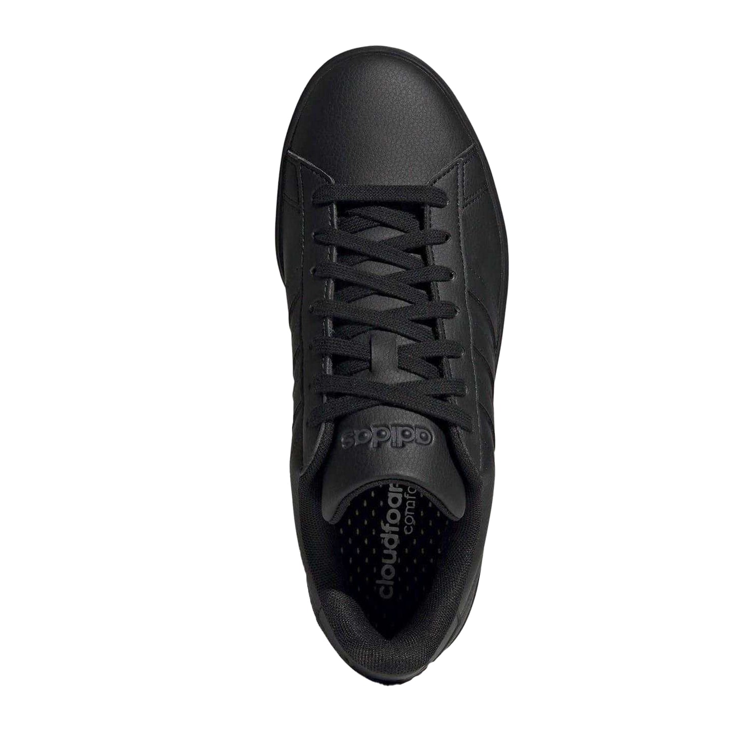 Triple Black - Lifestyle - Adidas Womens-Ladies Grand Court Platform Trainers