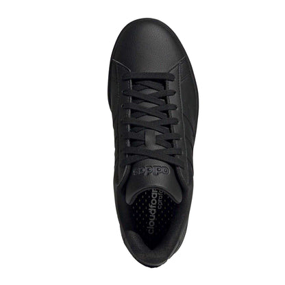 Triple Black - Lifestyle - Adidas Womens-Ladies Grand Court Platform Trainers