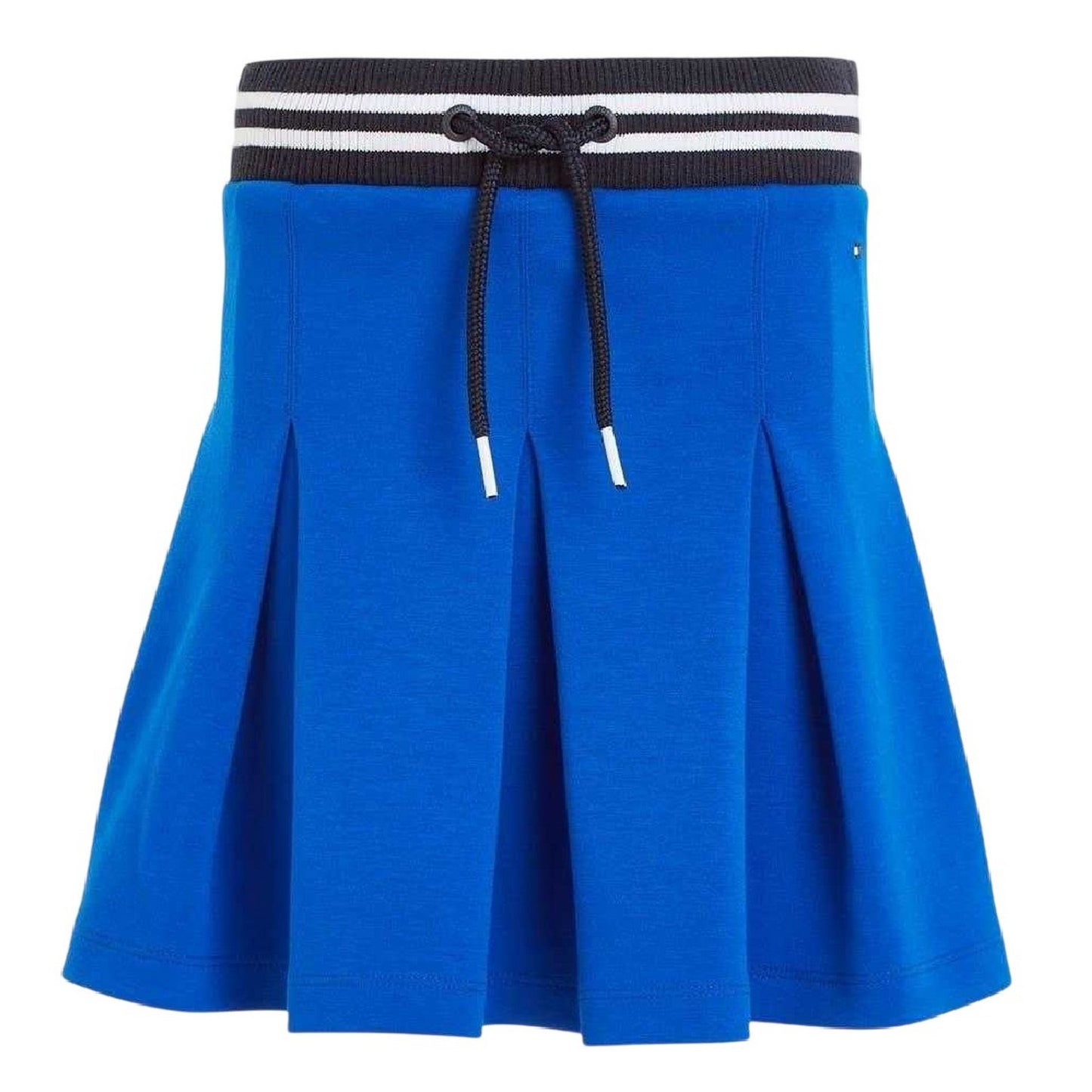 Blue - Front - Tommy Hilfiger Girls EcoVero Pleated Mini Skirt