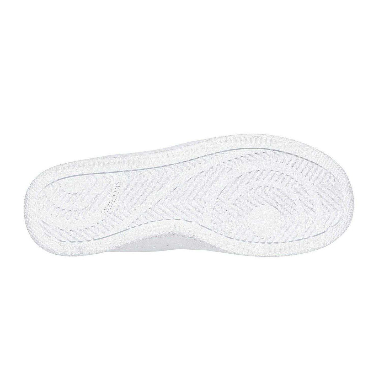 White - Lifestyle - Skechers Womens-Ladies Court Leather Trainers