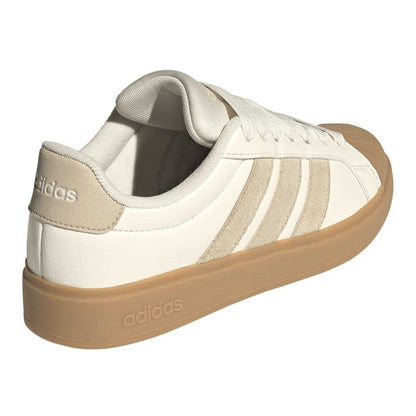 Linen - Back - Adidas Womens-Ladies Grand Court Stripes Trainers