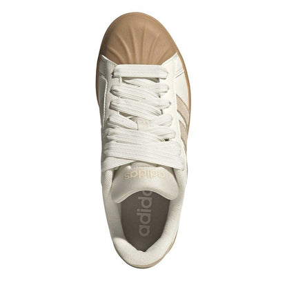 Linen - Side - Adidas Womens-Ladies Grand Court Stripes Trainers