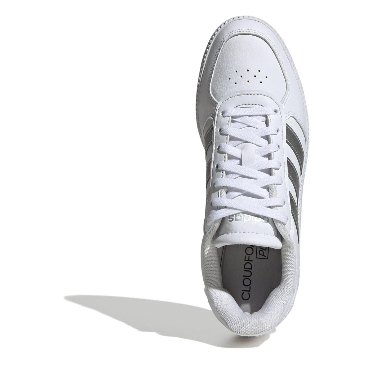 White-Silver - Pack Shot - Adidas Womens-Ladies Breaknet Trainers