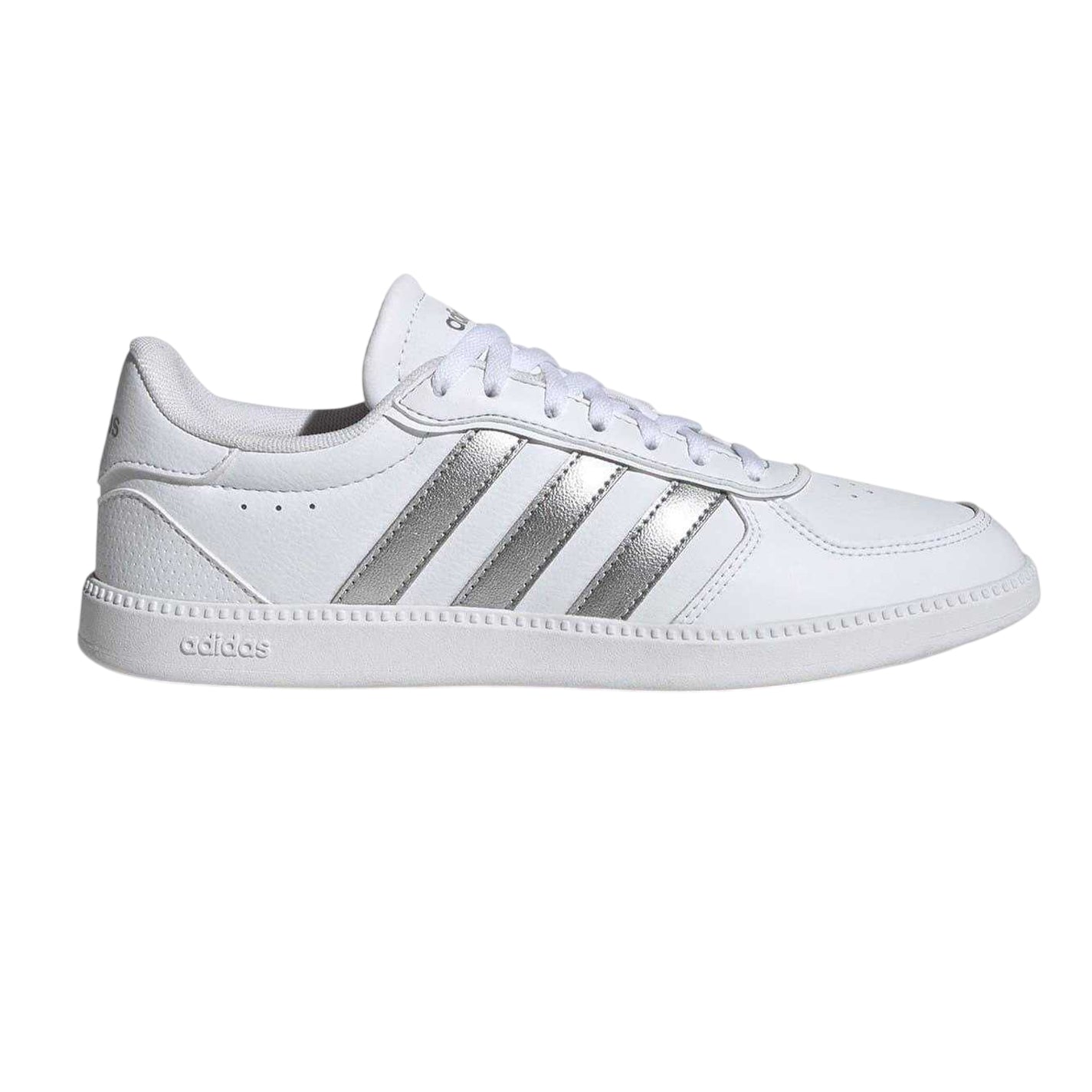 White - Front - Adidas Womens-Ladies Breaknet Trainers