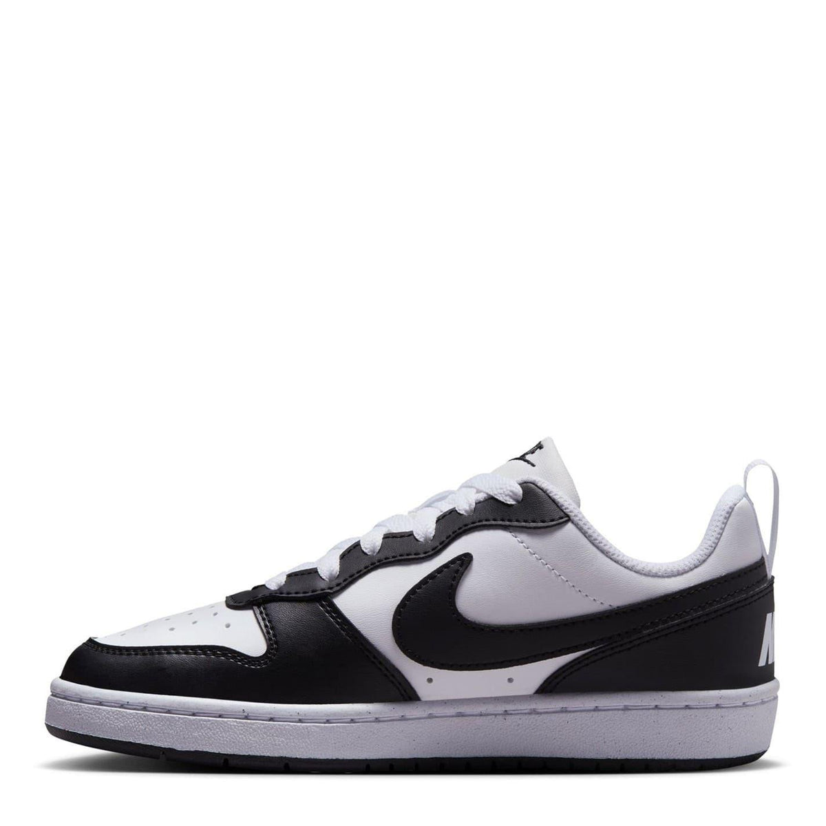 Panda - Back - Nike Childrens-Kids Borough Low Recraft Leather Flat Trainers