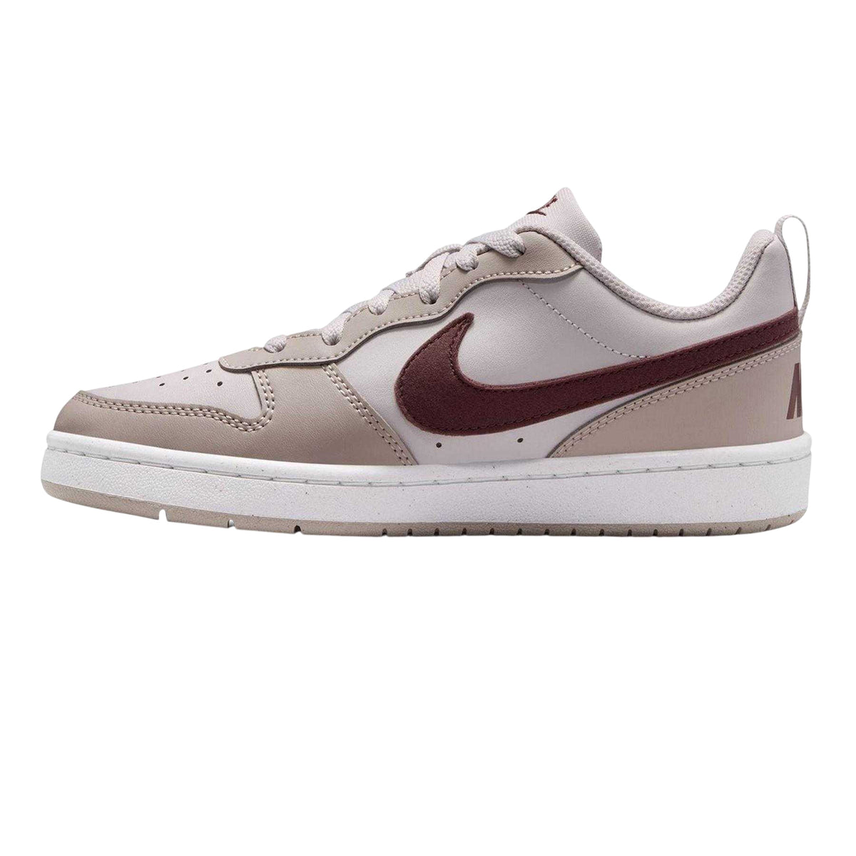 Grey-Tattoo - Side - Nike Childrens-Kids Borough Low Recraft Leather Flat Trainers
