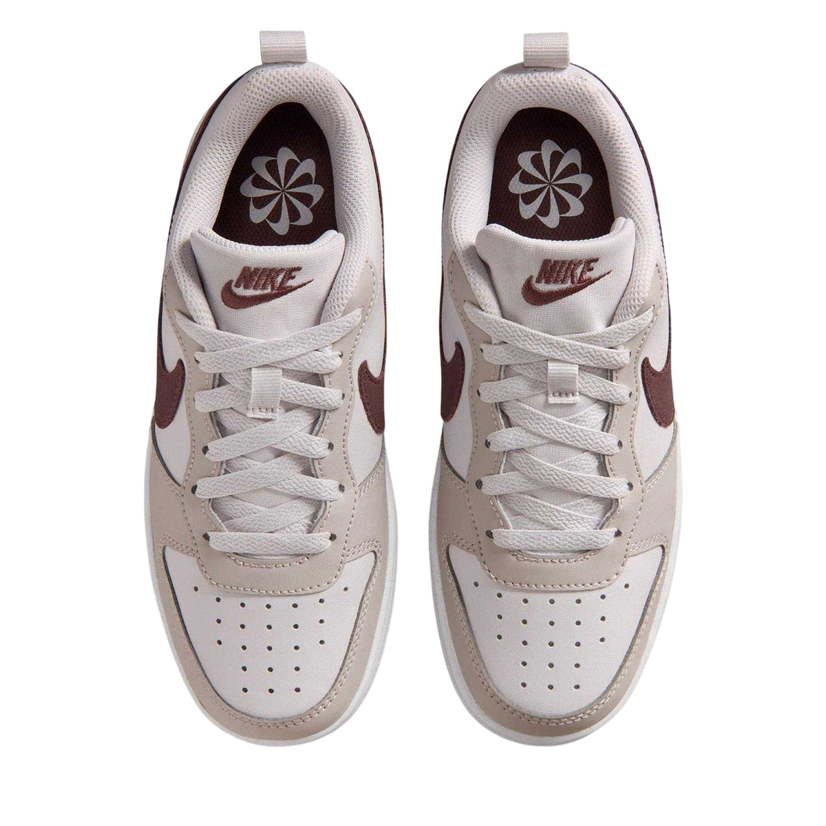 Grey-Tattoo - Lifestyle - Nike Childrens-Kids Borough Low Recraft Leather Flat Trainers