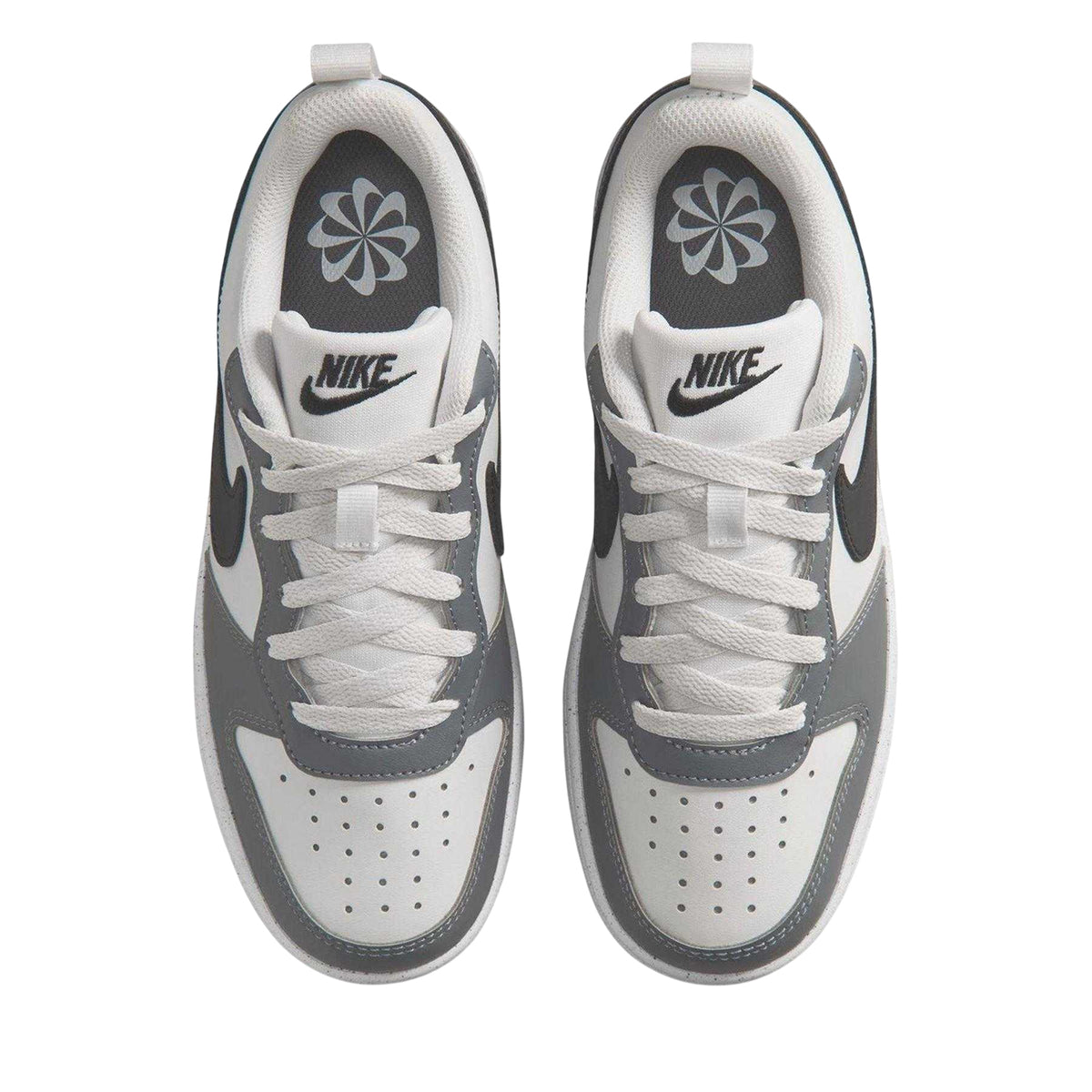 White-Black-Dark Grey-Dark Red - Lifestyle - Nike Childrens-Kids Borough Low Recraft Leather Flat Trainers