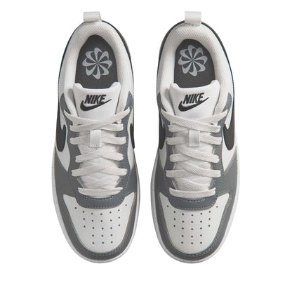 White-Black-Dark Grey-Dark Red - Lifestyle - Nike Childrens-Kids Borough Low Recraft Leather Flat Trainers