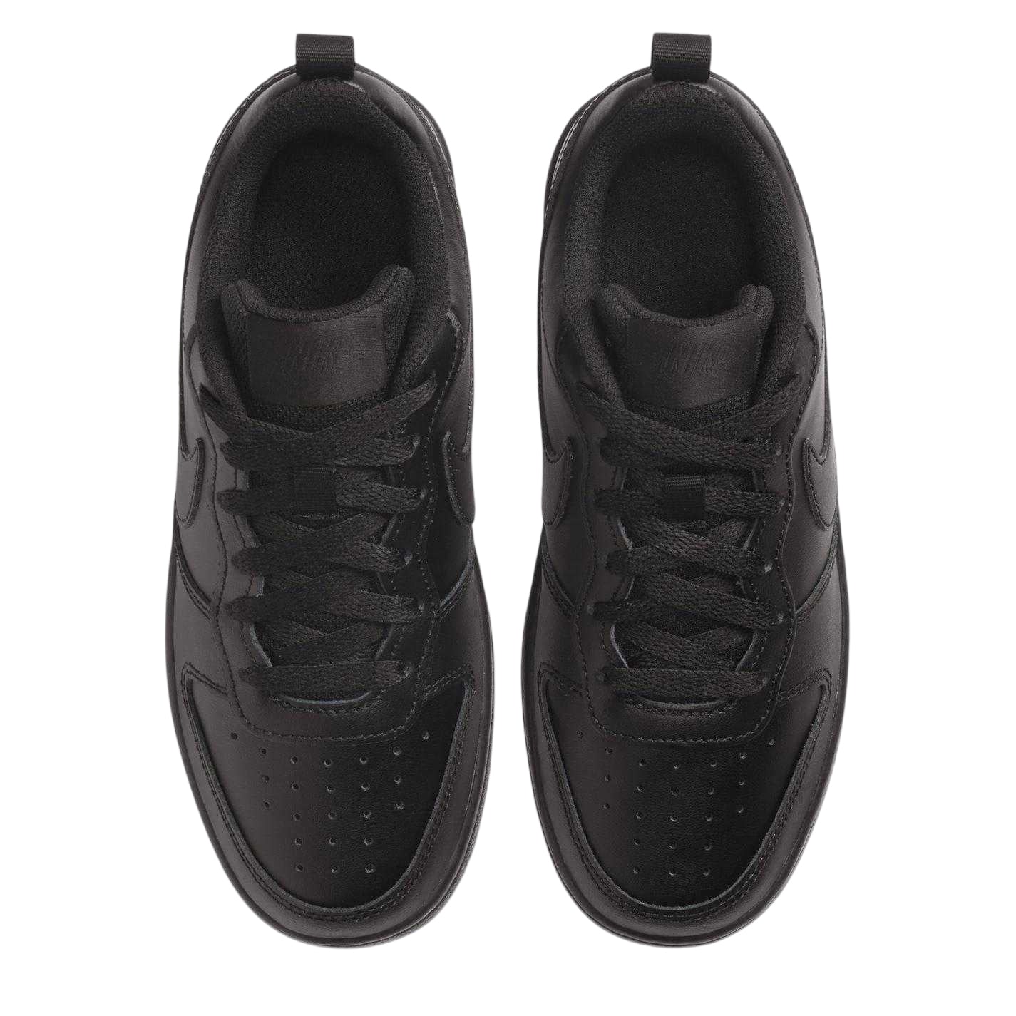 Triple Black - Lifestyle - Nike Childrens-Kids Borough Low Recraft Leather Flat Trainers