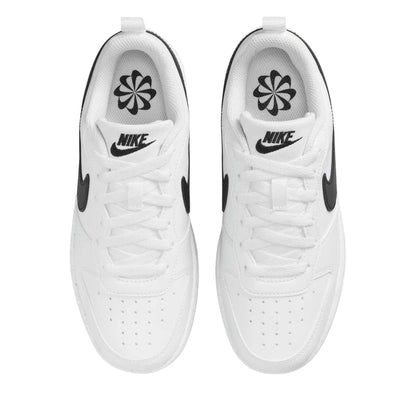 White-Black - Lifestyle - Nike Childrens-Kids Borough Low Recraft Leather Flat Trainers