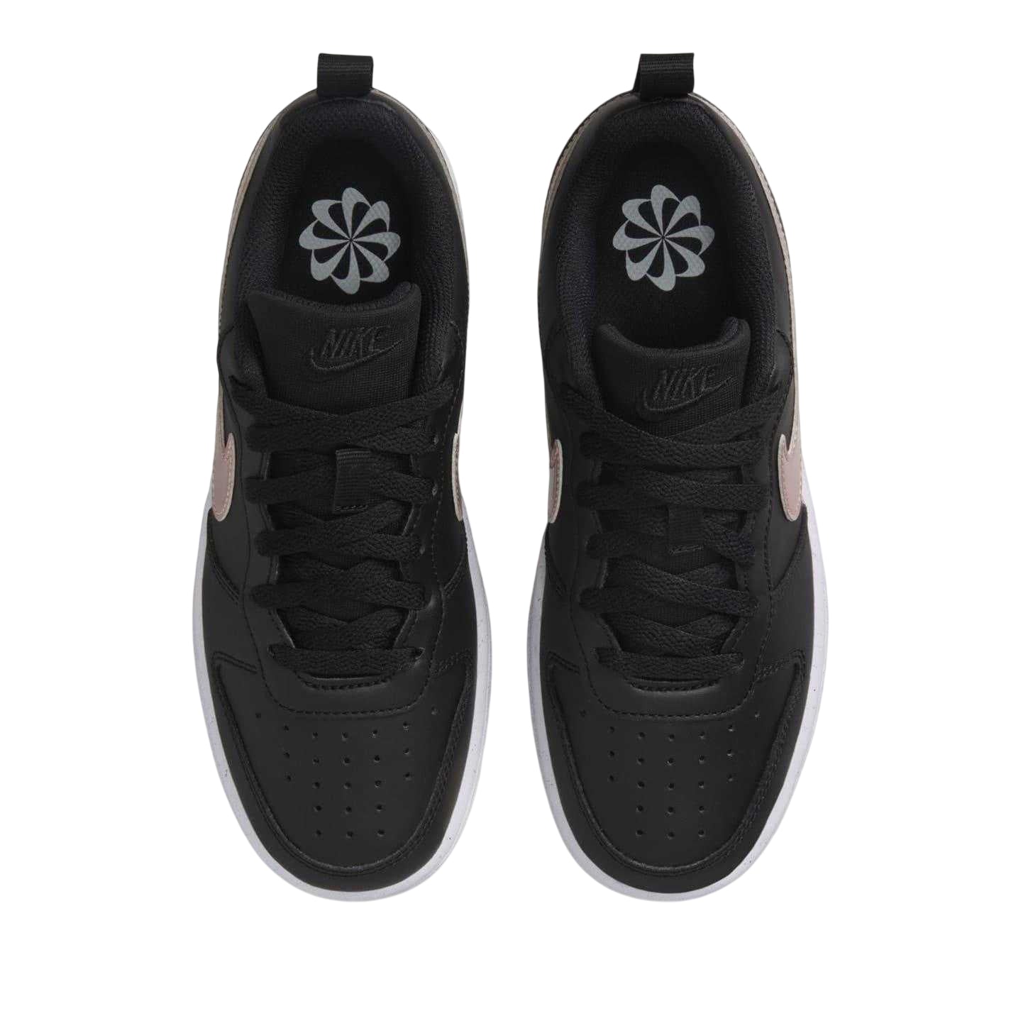 Black-Brown Bronze - Lifestyle - Nike Childrens-Kids Borough Low Recraft Leather Flat Trainers