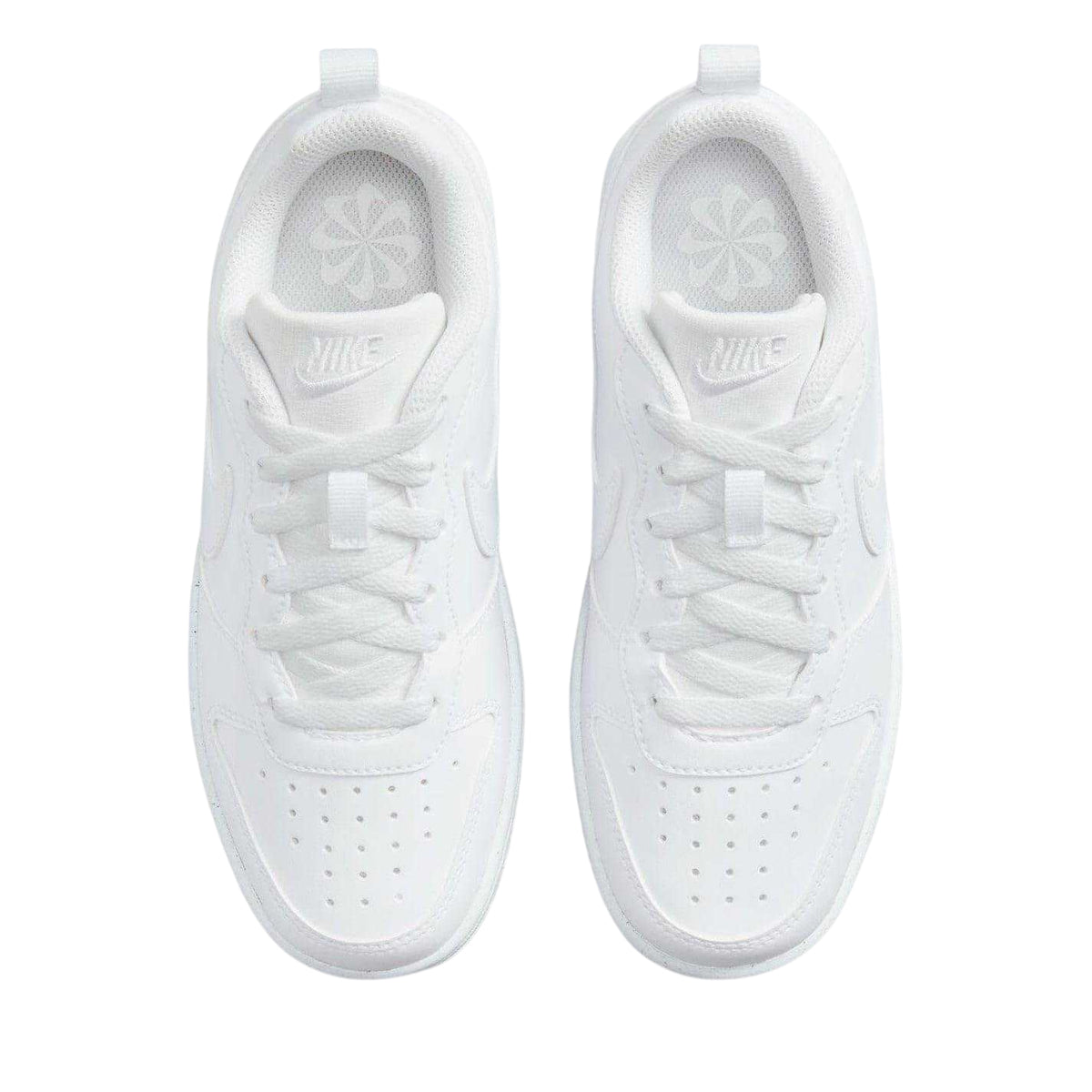 White - Lifestyle - Nike Childrens-Kids Borough Low Recraft Leather Flat Trainers