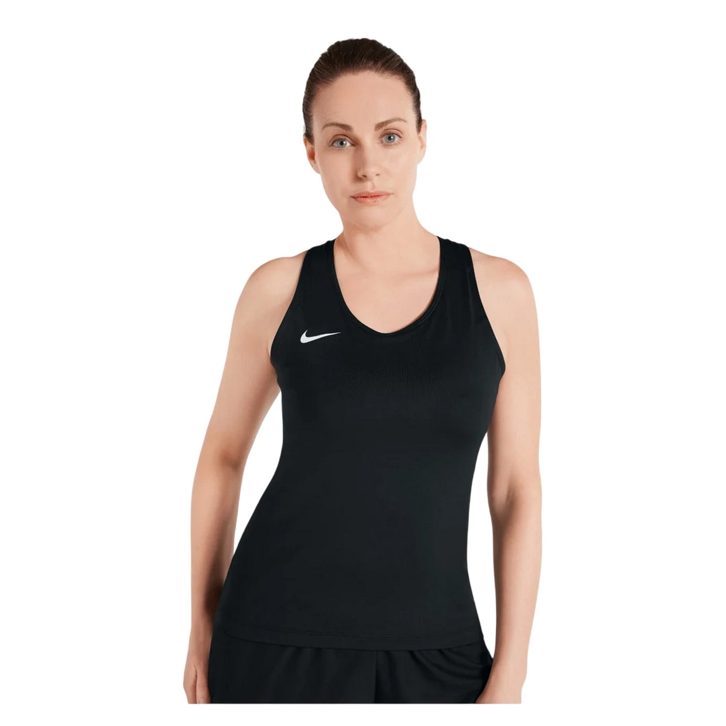 Black - Side - Nike Womens-Ladies Scoop Neck Tank Top