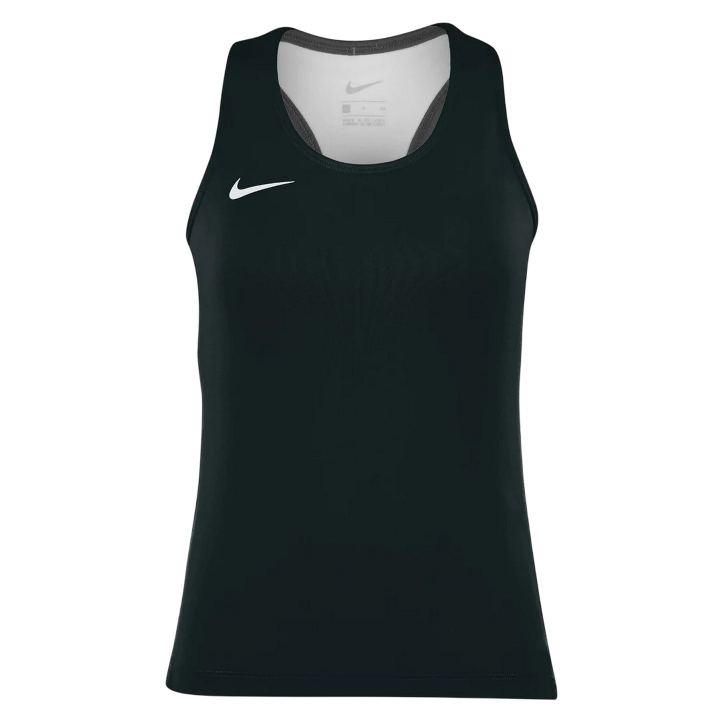 Black - Front - Nike Womens-Ladies Scoop Neck Tank Top