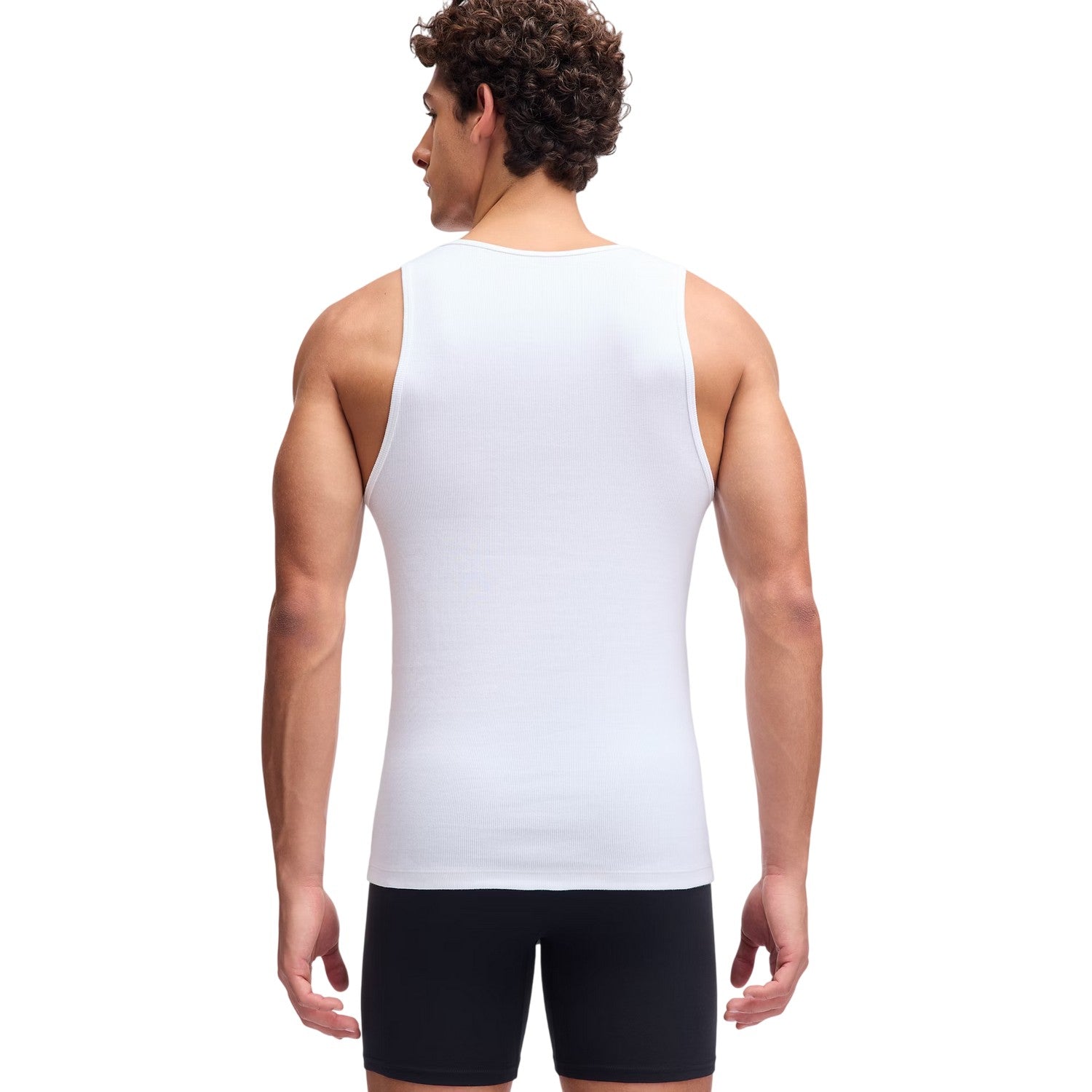 White - Back - Under Armour Mens Cotton Blend Sleeveless Tank Top