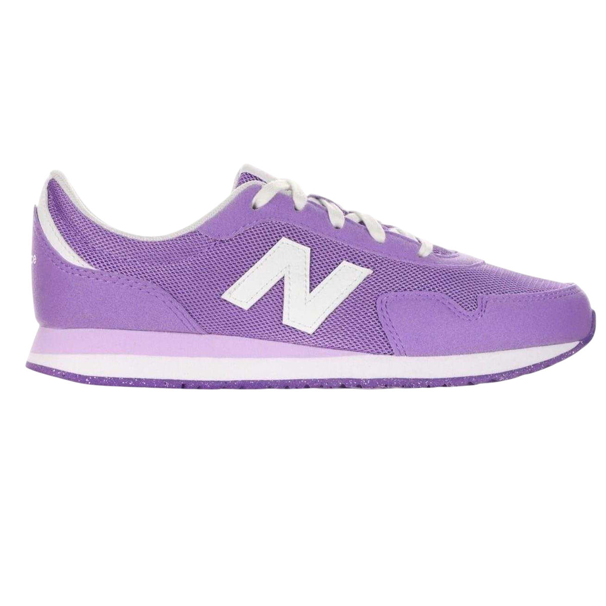 Lilac - Front - New Balance Womens-Ladies 515 Suede Flat Trainers
