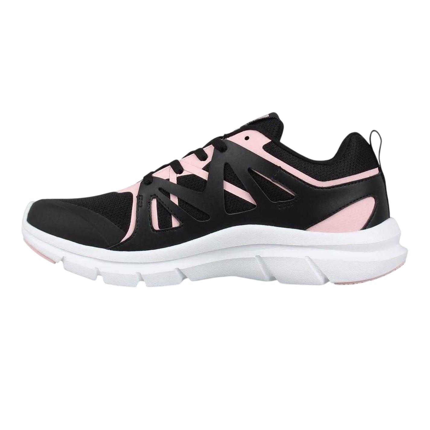 Black-Pink - Side - Karrimor Womens-Ladies Impala Leather Trainers