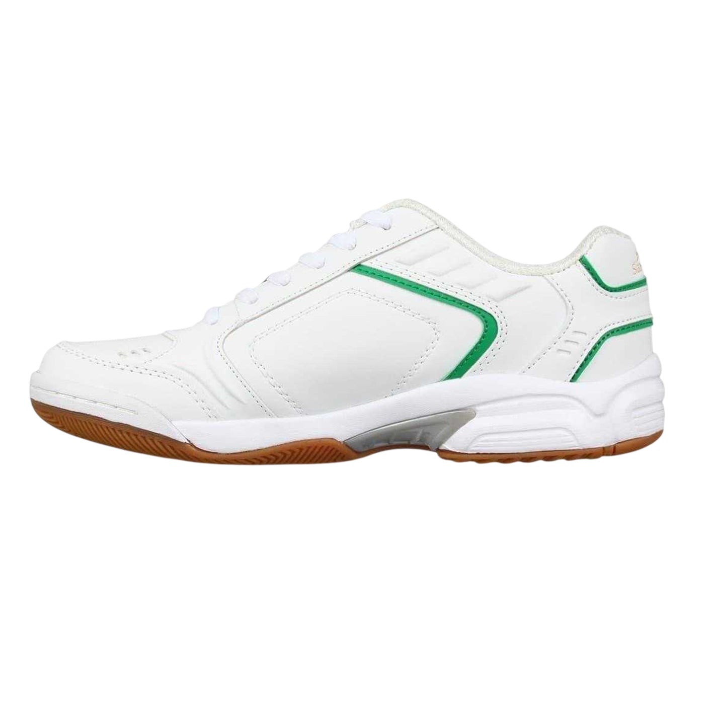 White-Green-Gum - Side - Slazenger Womens-Ladies Tennis Shoes