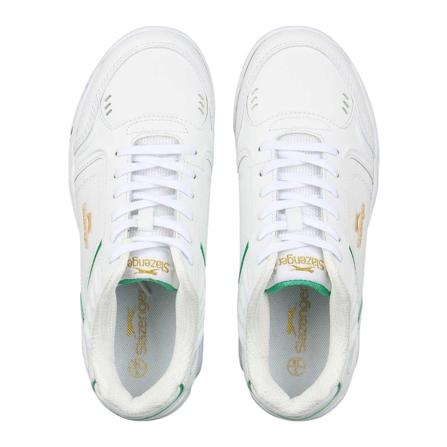 White-Green-Gum - Lifestyle - Slazenger Womens-Ladies Tennis Shoes