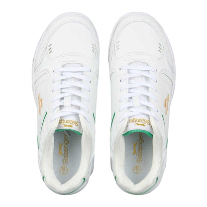 White-Green-Gum - Lifestyle - Slazenger Womens-Ladies Tennis Shoes