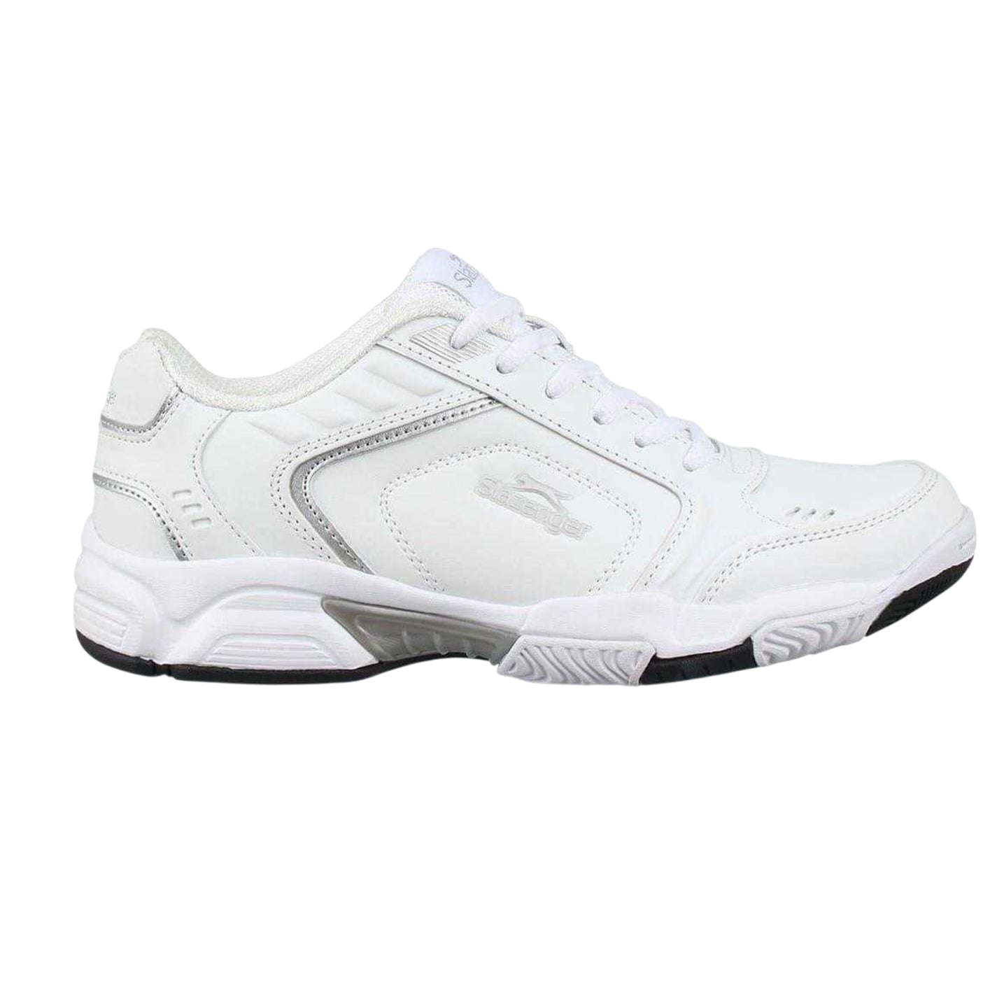 White - Front - Slazenger Womens-Ladies Tennis Shoes