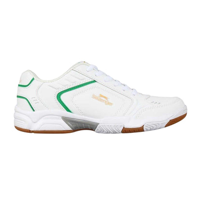 White-Green-Gum - Front - Slazenger Womens-Ladies Tennis Shoes